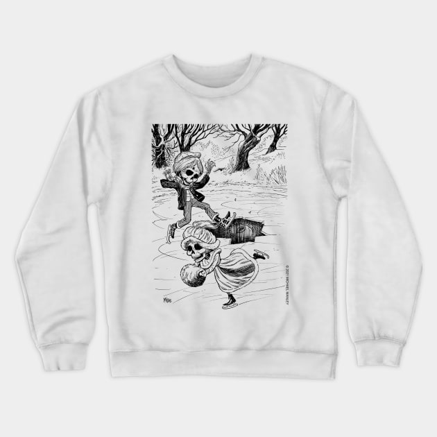 Ice Skating Crewneck Sweatshirt by drawmanley